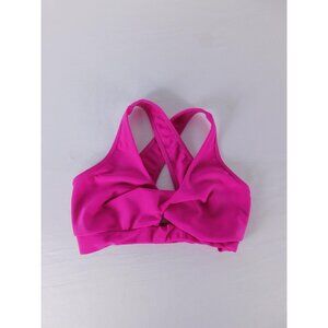 Purple Pixies Sports Bra Womens Small Pink Crossback Pullover Stretch Gym Yoga